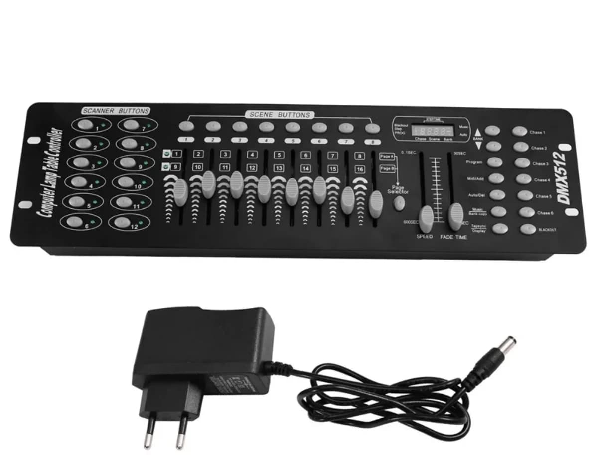 192 Controller DMX 512 Disco DJ Console DMX Controller luci da palco per luce DMX DJ Party Fascio luminoso Illuminazione di lavaggio