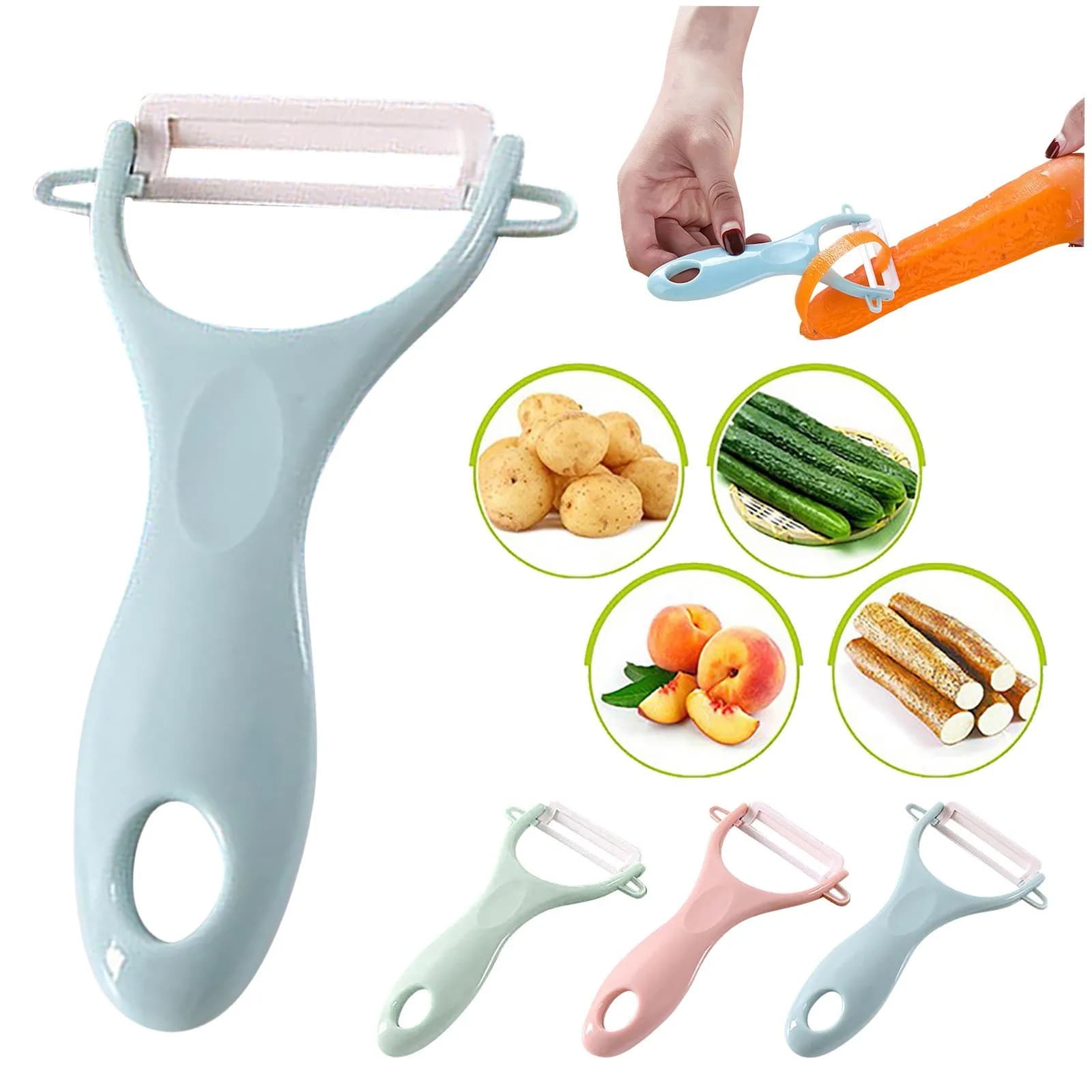 Pelapatate creativo in ceramica pratico multifunzione per bambini verdura frutta coltello da cucina per uso domestico