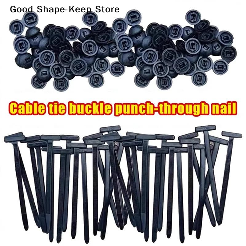 Fascette stringicavo universali in nylon da 100 pezzi per l'organizzazione di cavi elettronici, resistenti e con chiusura rapida