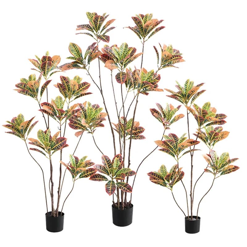 Fake Green Plant Simulation Plant Indoor Living Room Large Bionic Sprinkling Golden Banyan Floor Potted Plant Home Decoration La