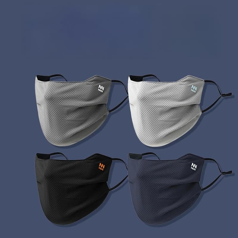 Maschera Estiva Protettiva Solare, Maschera da Uomo, Protezione Occhi per Sport, Maschera Traspirante ad Asciugatura Rapida in Imitazione Broccato