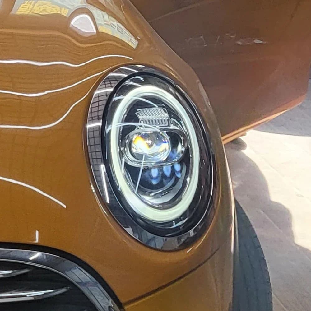 Per il 2014-2019 Mini Clubman F55 F56 Auto Lampade Fronte Montaggio Aggiornamento 23 Styling LED Auto Faro Proiettore Lente Accessori