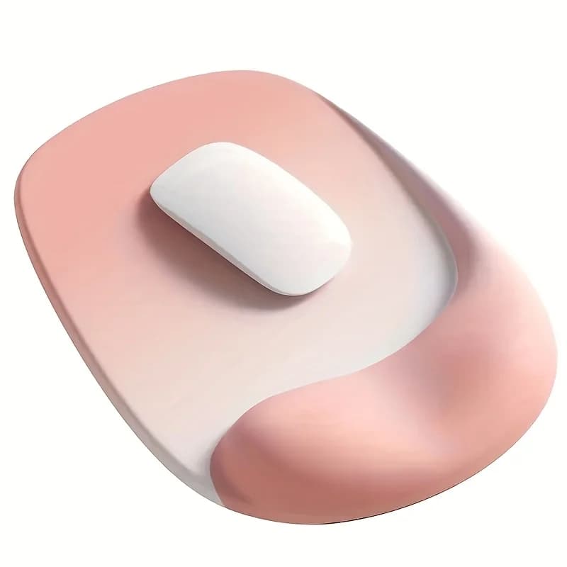 Poggiapolsi Ergonomico per Uomo e Donna, Tappetino per Mouse, Supporto in Memory Foam per Tastiera, Design Moderno per Ufficio