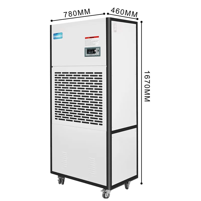 Electric Compressor 240L/Day Industrial Dehumidifier CE RoHS Certified Adjustable Humidistat for Greenhouse Garments