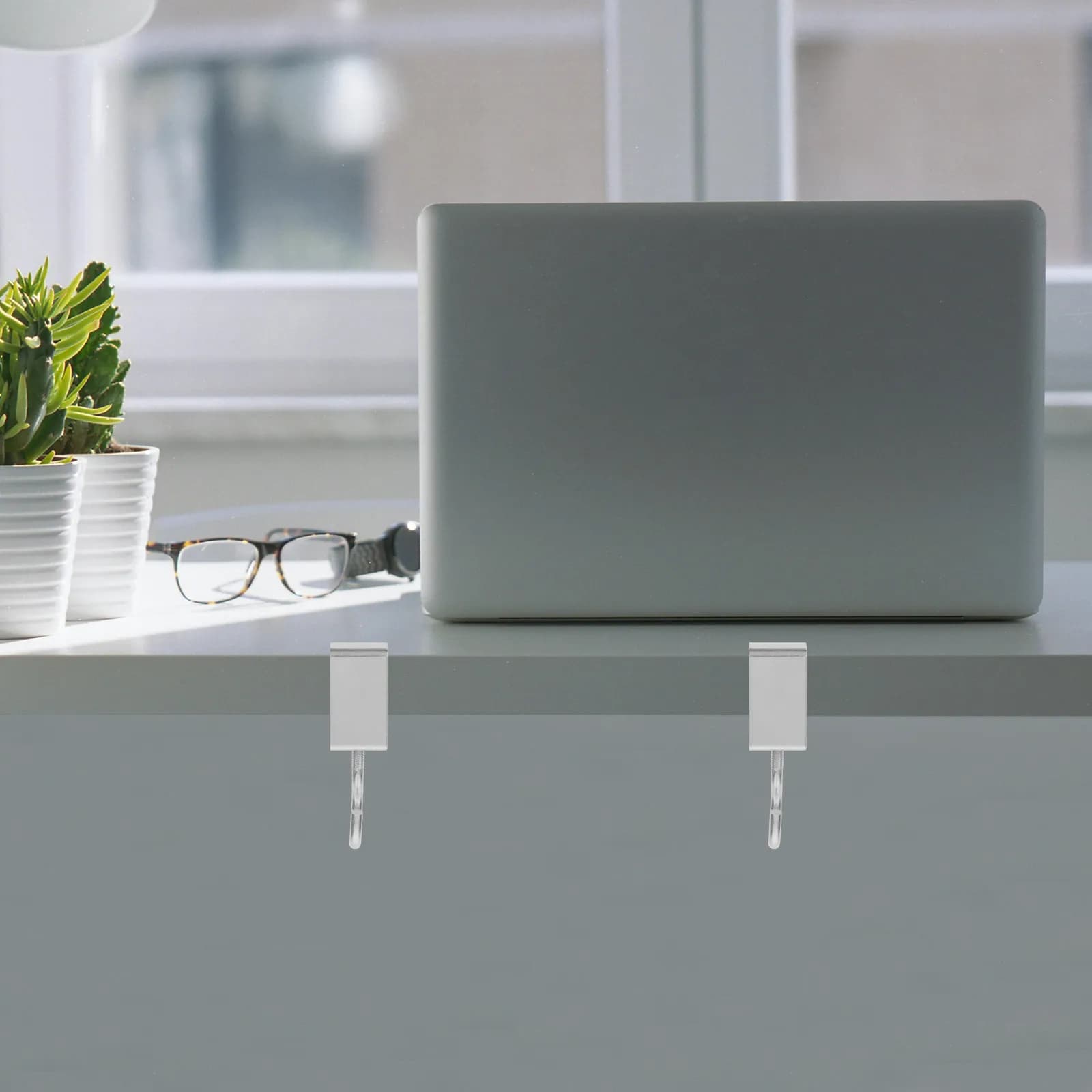 4Pcs Table Hook Desk Clamp Multifunctional Bag Hanger Headphone Stand Purse Holder Desk Mount Organizer Purse Hanger for Tables