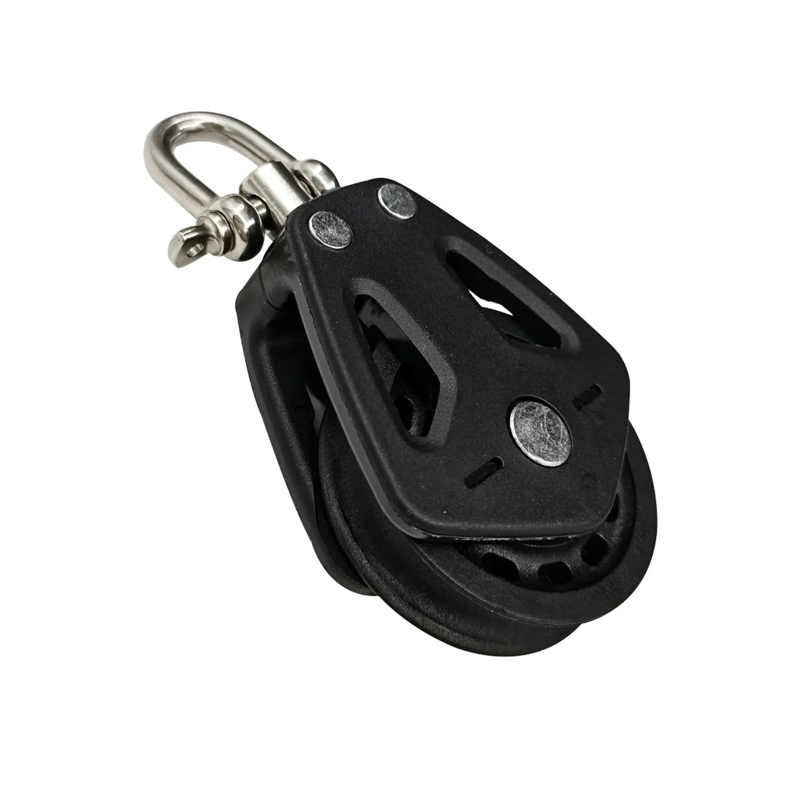 STLF Nuovo stile barca kayak puleggia in corda di nylon nera scivolo liscio accessori hardware marini