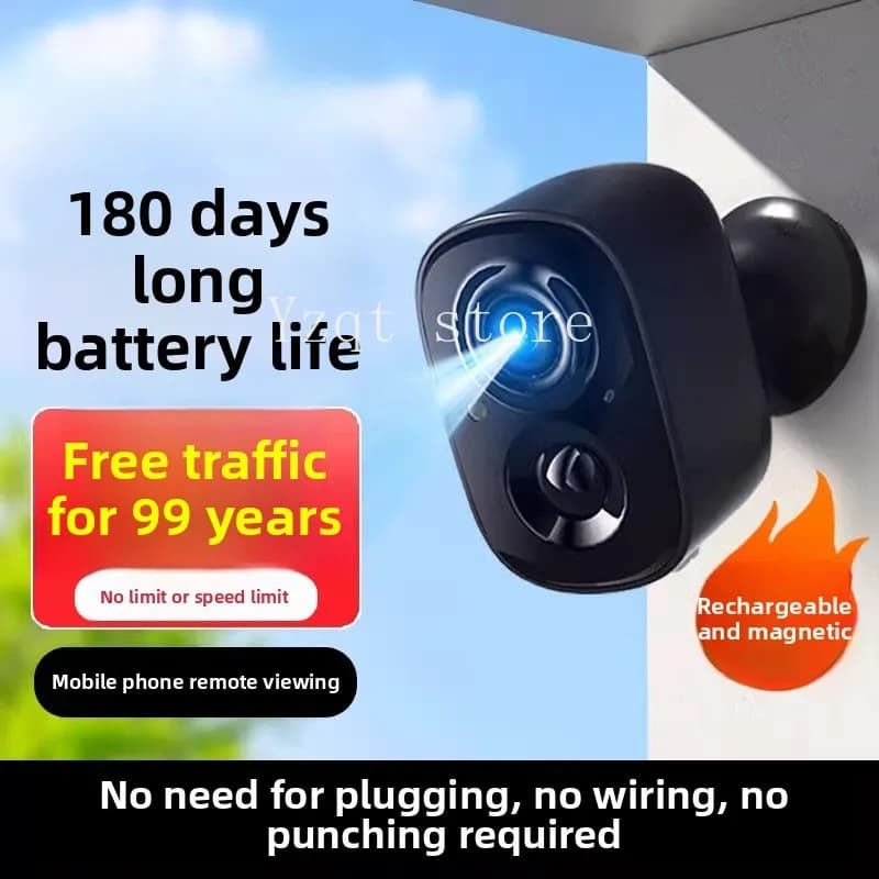 Telecamera plug-in remota per telefono cellulare, monitoraggio domestico wireless, porta esterna, corridoio senza rete