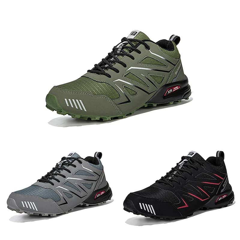 Nuove Scarpe da Trekking da Uomo Impermeabili per Esterni, Scarpe Sportive Comode in Pelle, Stivali da Allenamento, Scarpe Tattiche Taglie Grandi Uomo 2026