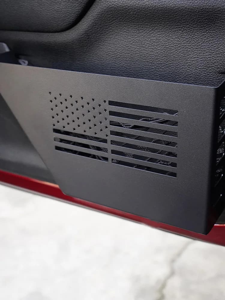 2 Pezzi Contenitore Portaoggetti Anteriore in Metallo Resistente all'Usura, Tasche Portaoggetti Antiruggine, Staffa Organizzatore Auto per Jeep Wrangler 2007-2018