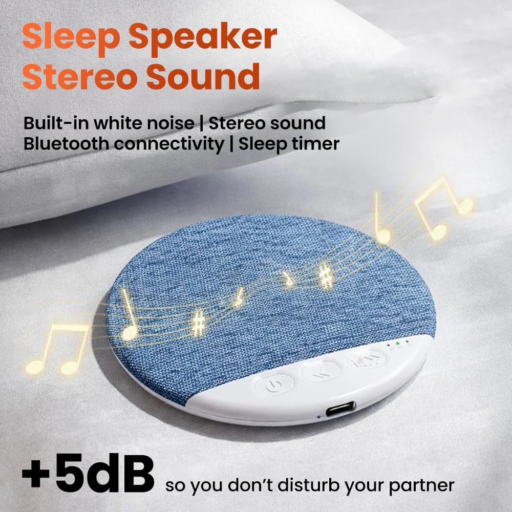 Altoparlante Bluetooth Ultra-Sottile da Cuscino per Dormire, Diffusore Sonoro con Timer, Altoparlante Sotto il Cuscino per il Sonno