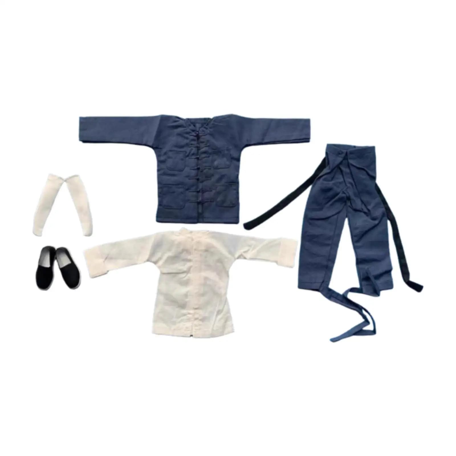 Abito Tradizionale Cinese 1/6, Costume Casual Realistico alla Moda, Uniforme per Bambole da 12 Pollici, Accessorio per Modellini