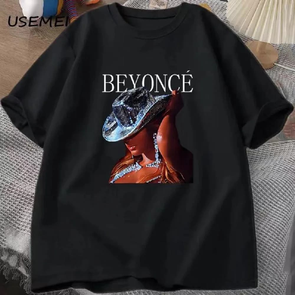Beyonce Renaissance Tour T Shirt Uomo Donna Top in cotone T-shirt O Collo T-shirt oversize Streetwear Casual Harajuku Stampa 80017