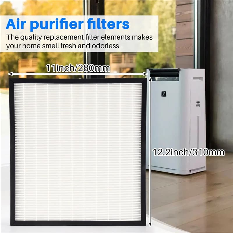 A38T-1 pezzi di ricambio per filtro HEPA per accessorio purificatore d'aria Sharp FZ-F30HFE durevole 310X280mm