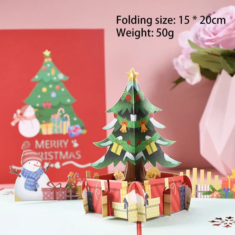 3D Pop-UP Santa Cards Marry Christmas biglietti di auguri inviti per feste regali cartolina di auguri di capodanno regali di anniversario