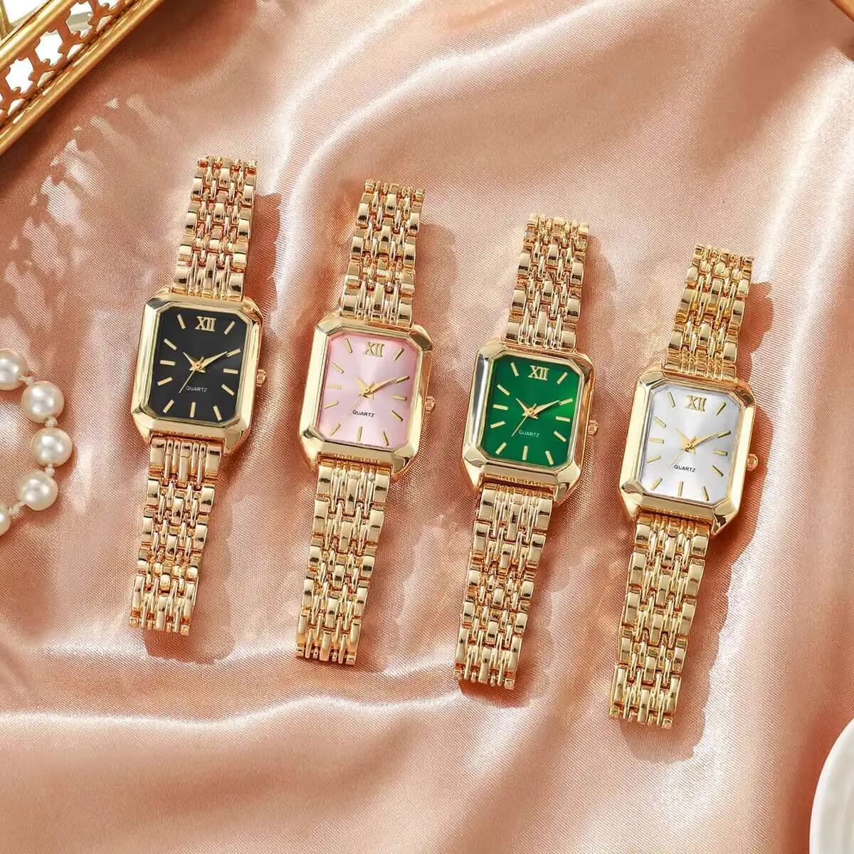 Orologio da donna rettangolare alla moda, orologio al quarzo di lusso, orologio analogico da polso, orologio da donna, regalo per ragazze (senza scatola)
