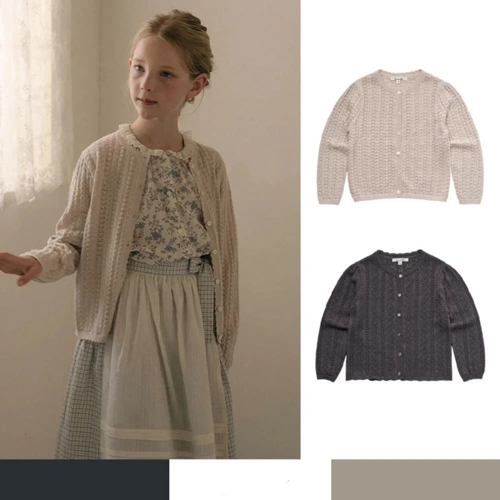 Cardigan Sottile Versatile in Maglia Traforata a Maniche Lunghe in Cotone per Primavera/Estate, Ideale per Ambienti Climatizzati
