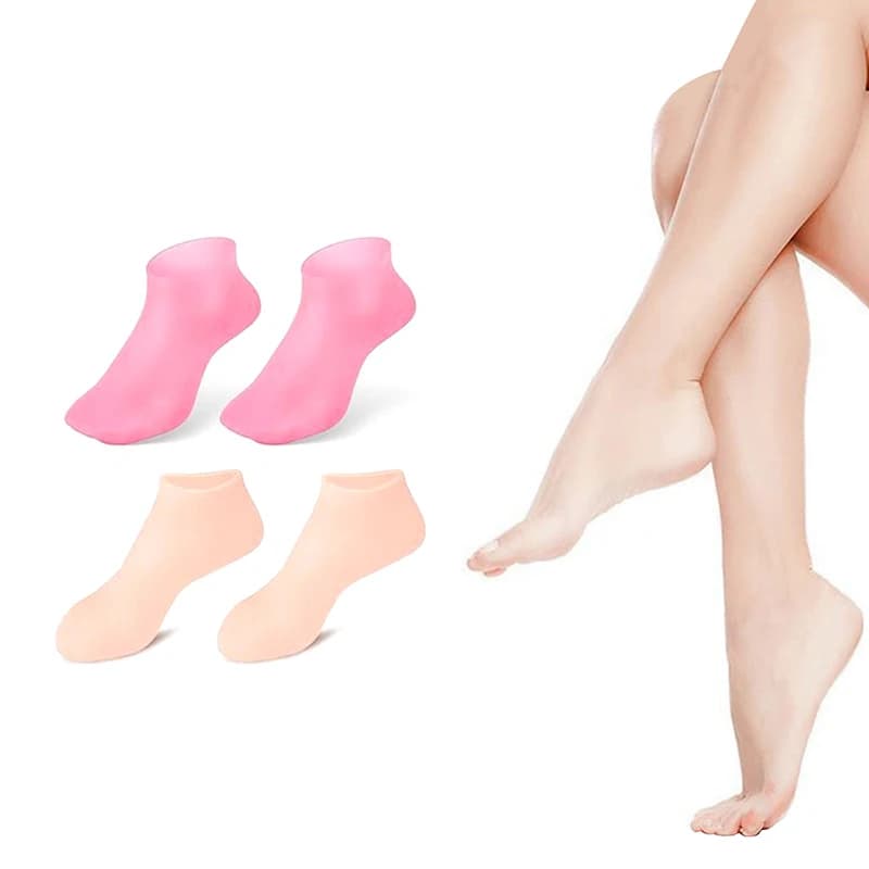 Moisturizing Foot Socks,Silicone Socks For Dry Cracked Feet Women's Foot Socks For Moisturizing,Featuring Massage
