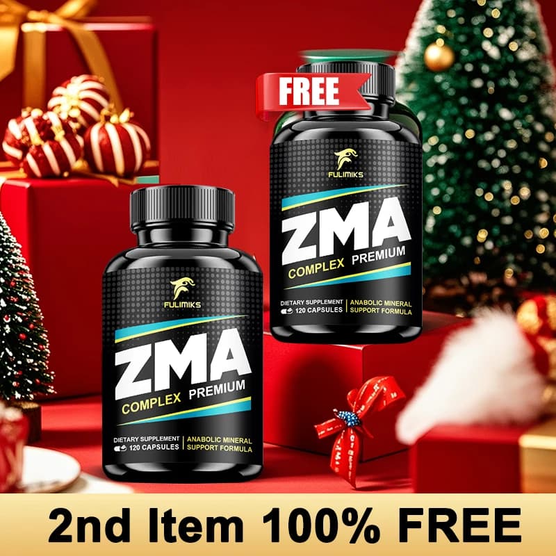 Supplements ZMA in Capsules, with Zinco, Magnesium, Vitamin B-6, Energy Support, General Health, Articulations, Suitable for Men and Women