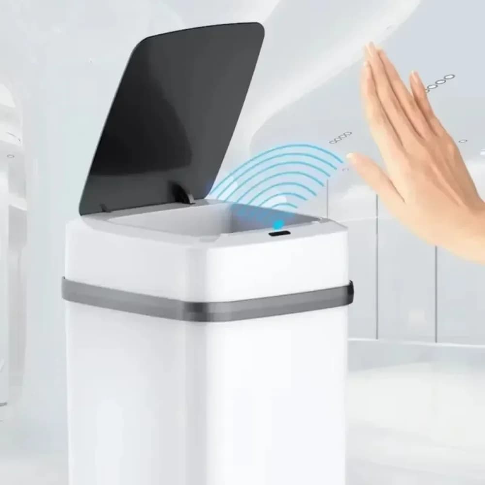 Cestino per Rifiuti con Sensore da 13L per Bagno, Cestino Intelligente per WC, Cestino per Cucina, Cestino Intelligente con Sensore - Modello 2026 di Grande Successo