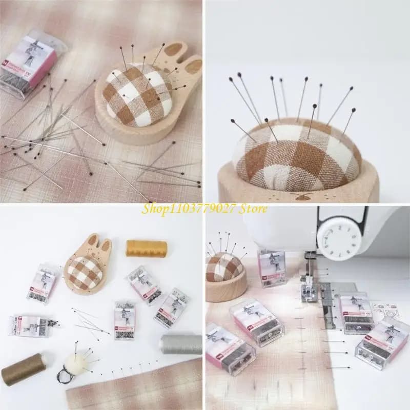 C4DF Pack of 100 Stainless Steel Sewing Pin with Resin Head for Craft