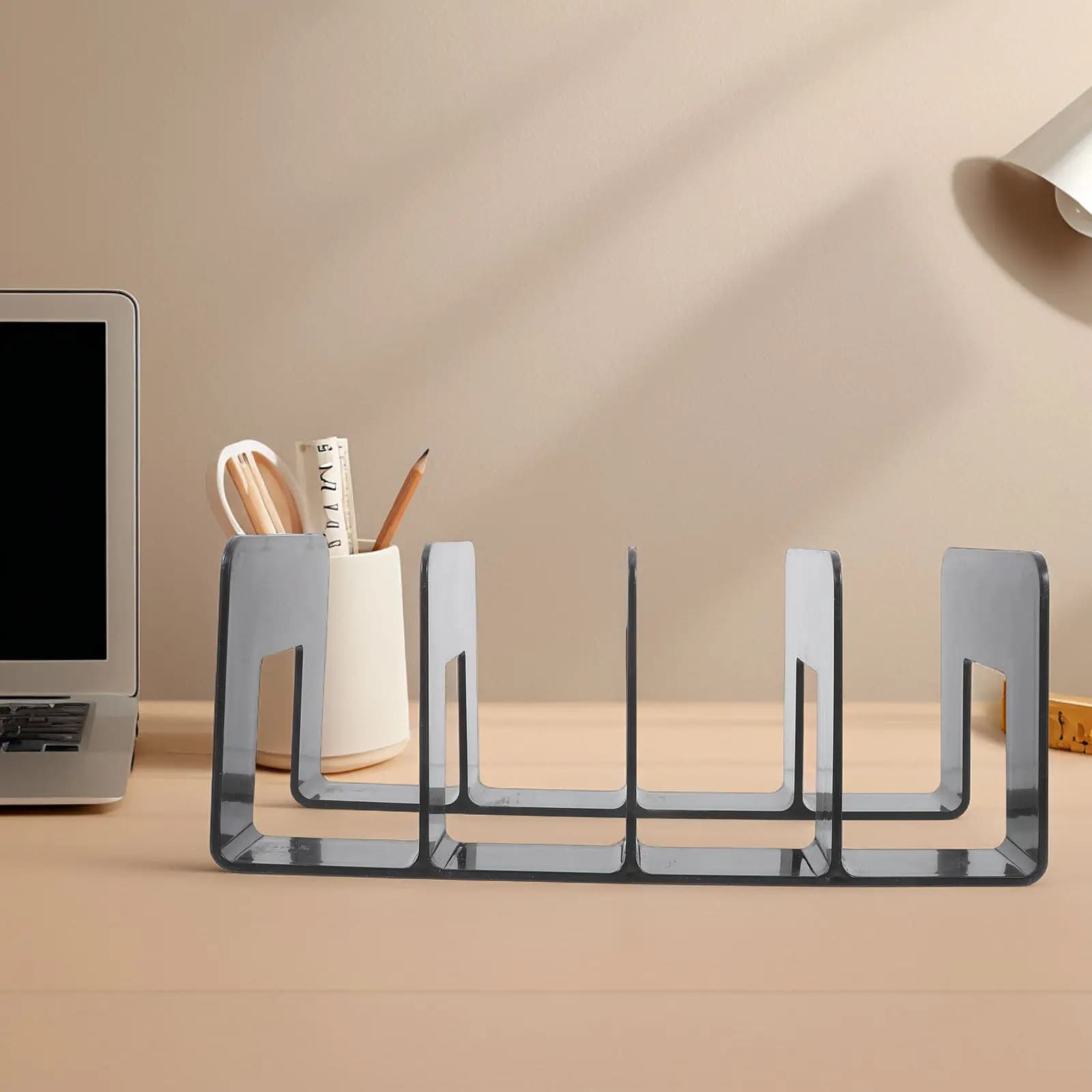 Book Holder for Shelf Desktop Organizer Magazine Rack Storage Bookends Heavy Books Office File Organizer for Home Office