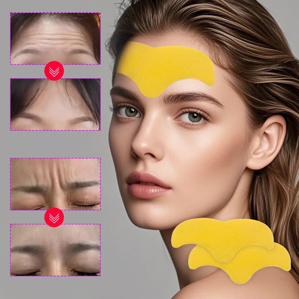 Patch Gel Antirughe per la Fronte con Collagene Idrolizzato, Maschera Rassodante per la Pelle, Adesivi per la Cura del Viso