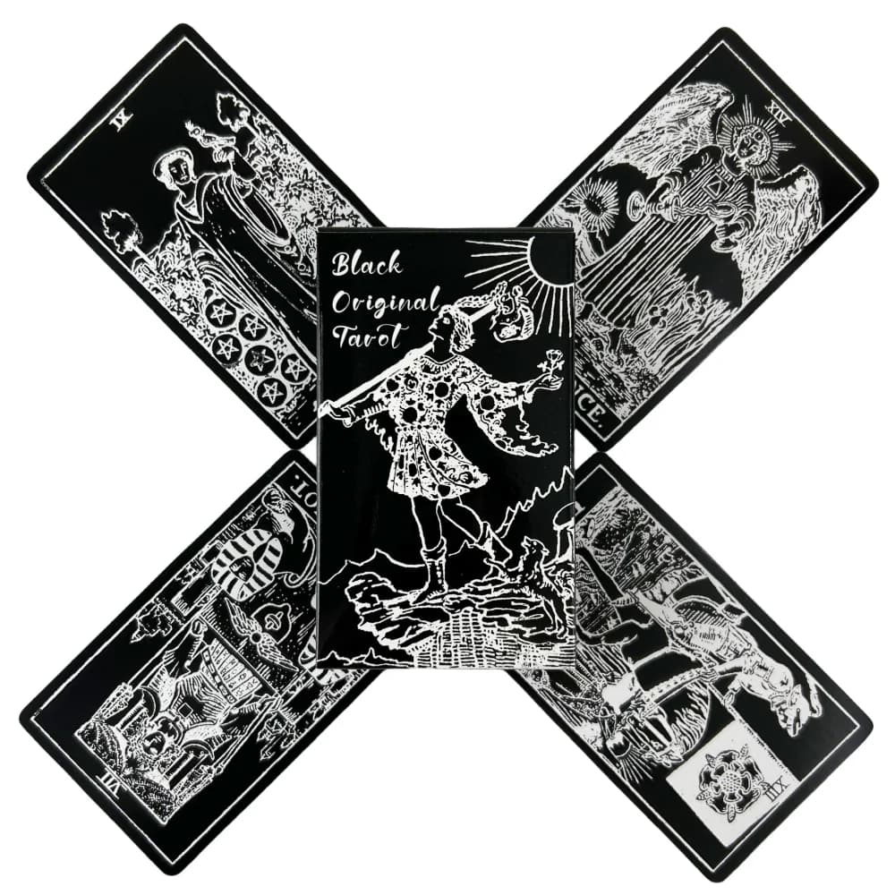 Carte dei tarocchi originali Blcak Un mazzo da 78 Pink Rider Oracle Visioni inglesi Edizione divinazione Borad Giochi di gioco