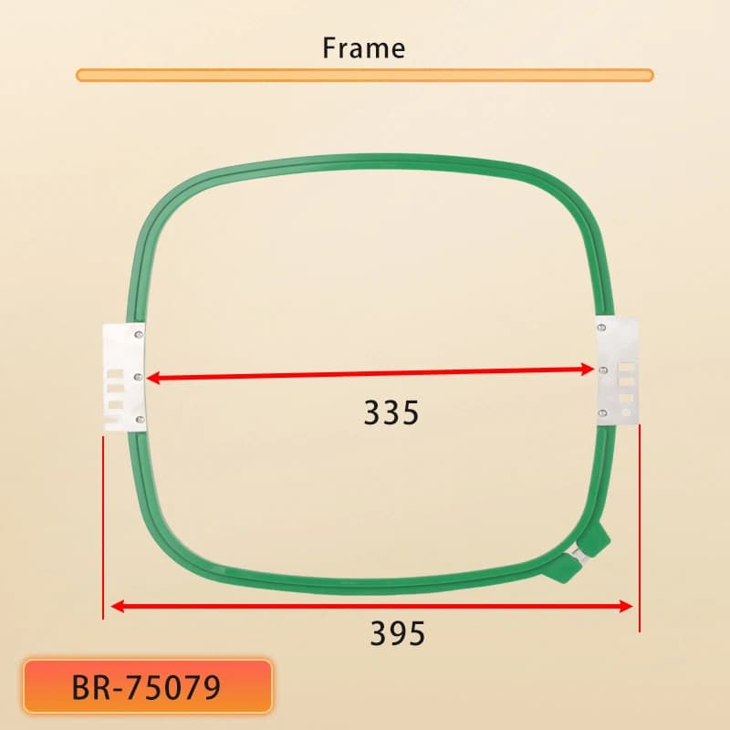 Telaio Quadrato per Ricamo 335MM × 335MM, Cerchi per Ricamo in Plastica, Accessori per Macchine da Cucire