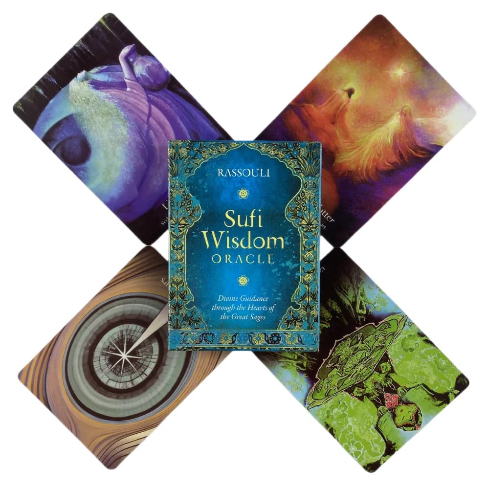 Sufi Wisdom Oracle Cards A 44 Tarocchi Visioni inglesi Divinazione Edition Mazzo Borad Giochi di gioco
