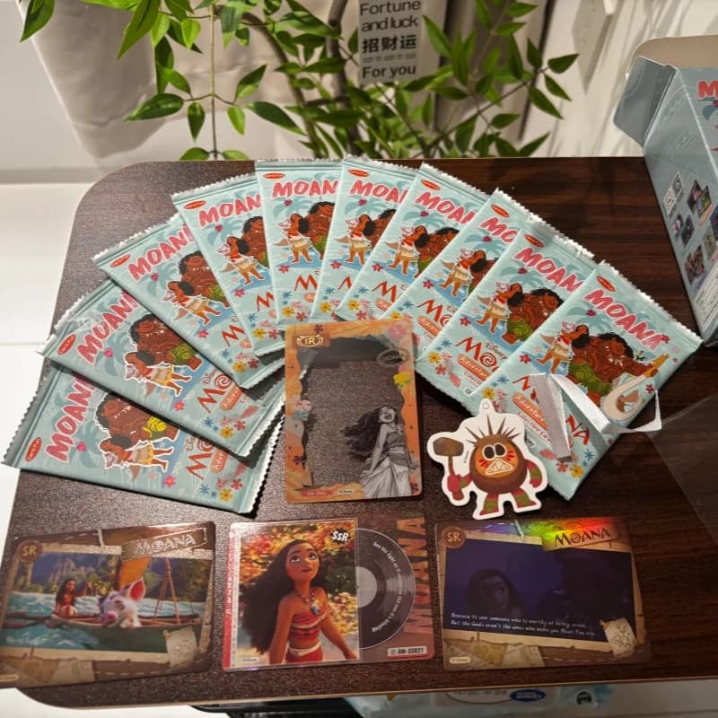 Disponibili Carte Collezionabili Originali CARDFUN X Disney Serie "Moana" con Giocattoli Sorpresa I fan raccolgono i regali