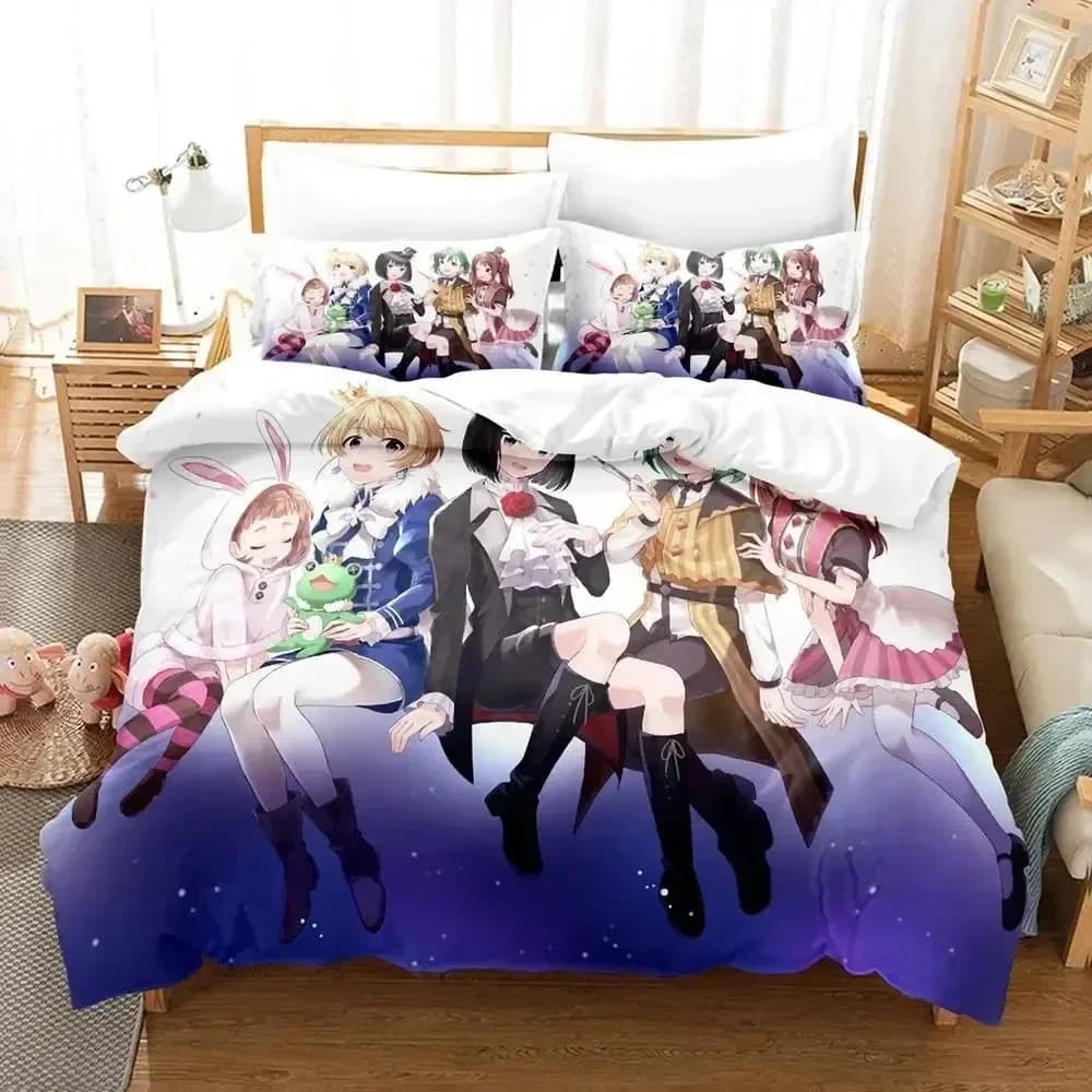 3D Anime Idolmaster SideM Set biancheria da letto Copripiumino Lenzuolo Stampato Set letto Federa Letto Full Queen King Size Piumino Camera da letto