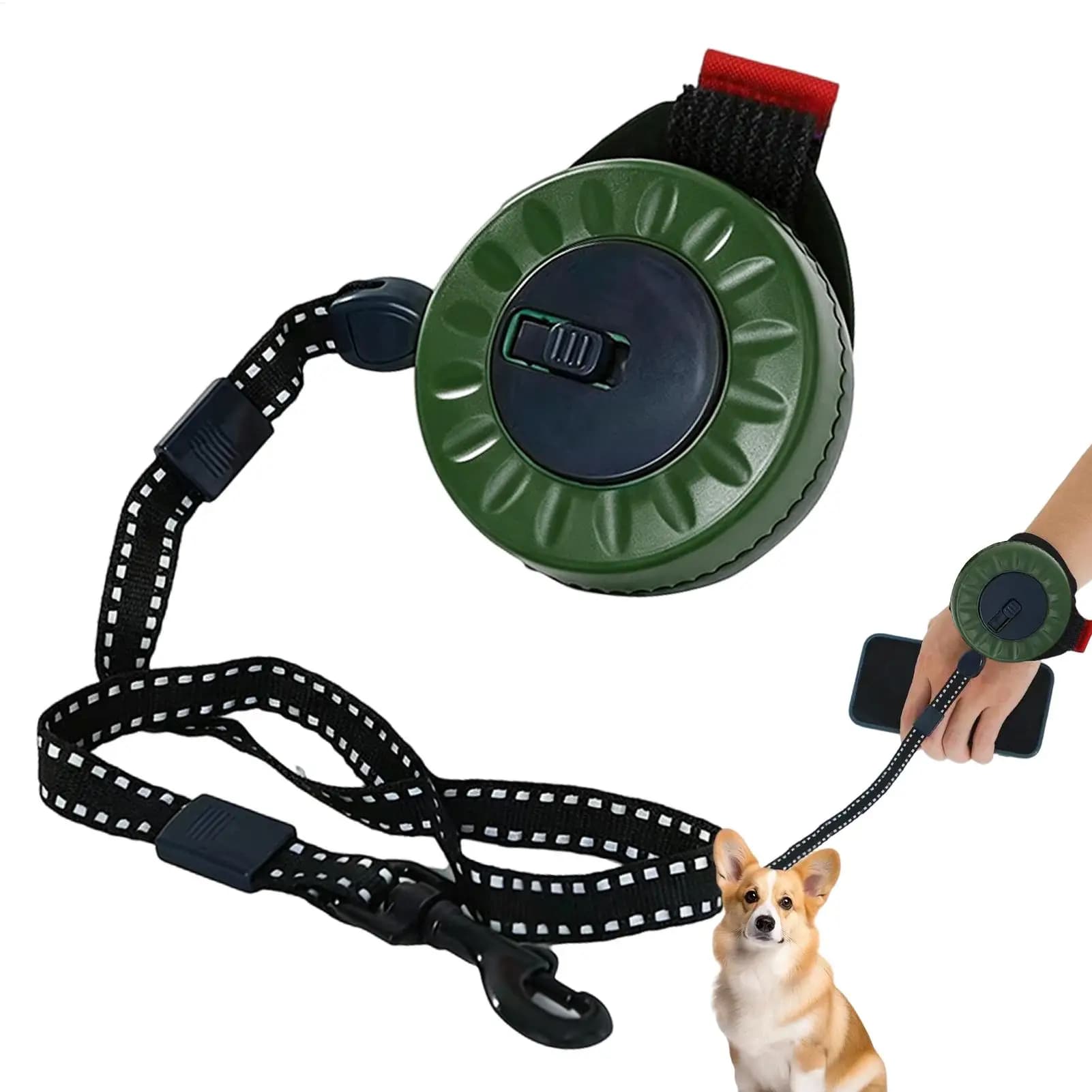 4-meter Wrist-operated Pet Leashs/ Retractable Dog Leashs/ Puppy Rope Puppy Harness Leashs Anti-Escape Puppy Bathing Leashs