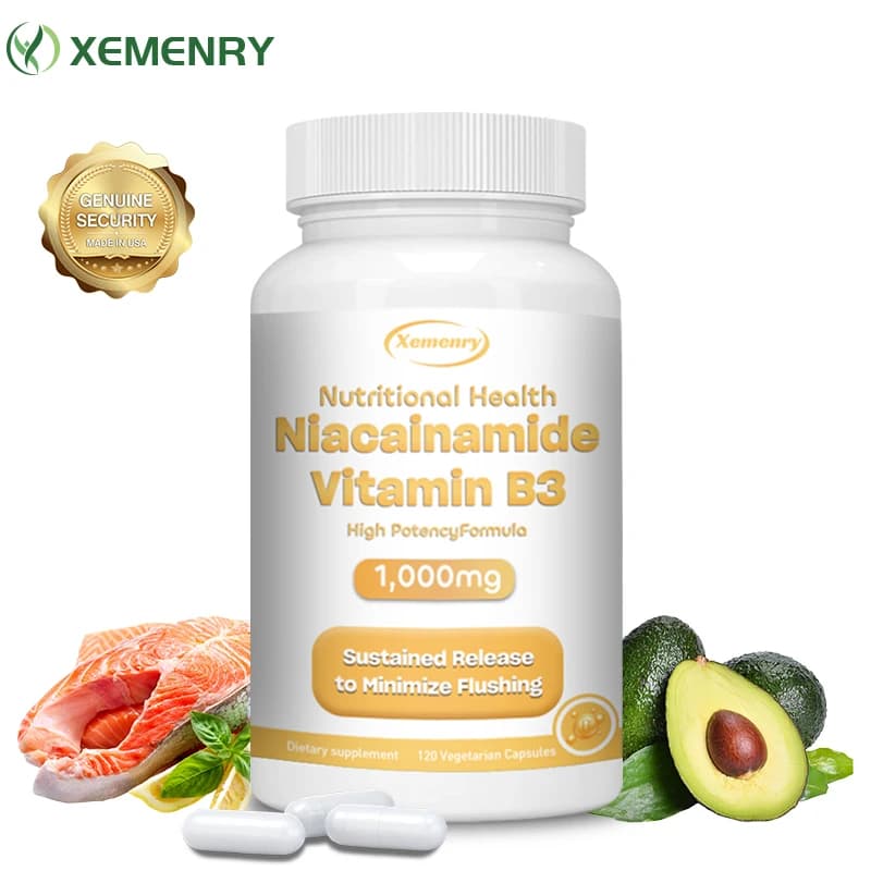Niacinamide to vitamin B3 1,000 mg per serving - Niacin without recessed, vitamin supplement B3 supports healthy energy production