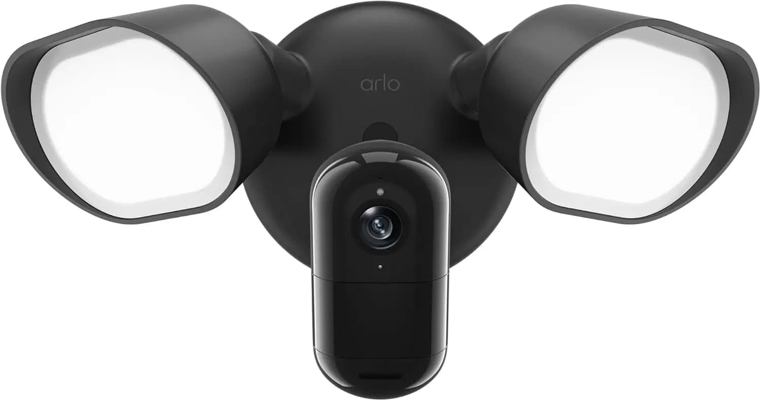 Telecamera di sicurezza cablata 2K con HDR, 2000 lumen, sirena, resistente alle intemperie, visione notturna a colori, 160° ° Visualizzazione, audio bidirezionale