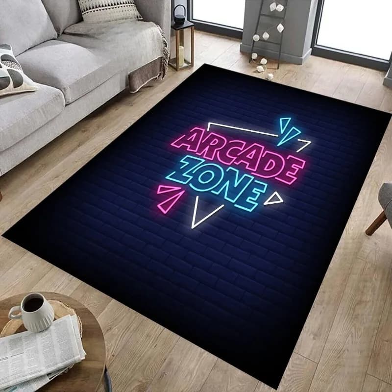 Tappeto da gioco grande per cameretta ragazzi, tappeto 3D a tema videogiochi con design controller, tappetino da gioco per bambini, decorazione per camera da letto e casa