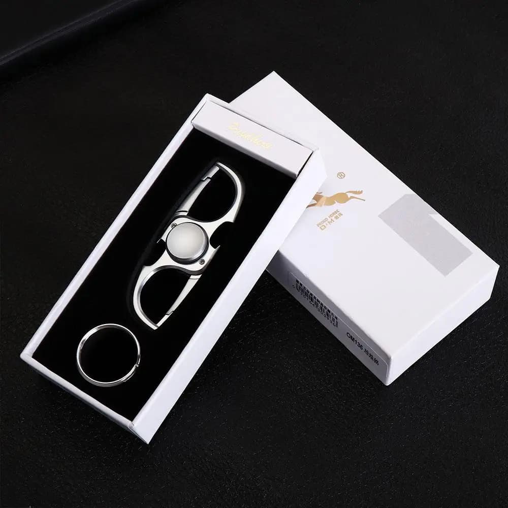 Portachiavi Fidget Spinner a mano Portachiavi in acciaio inossidabile Design creativo Apribottiglie Fidget di bell'aspetto multifunzionale