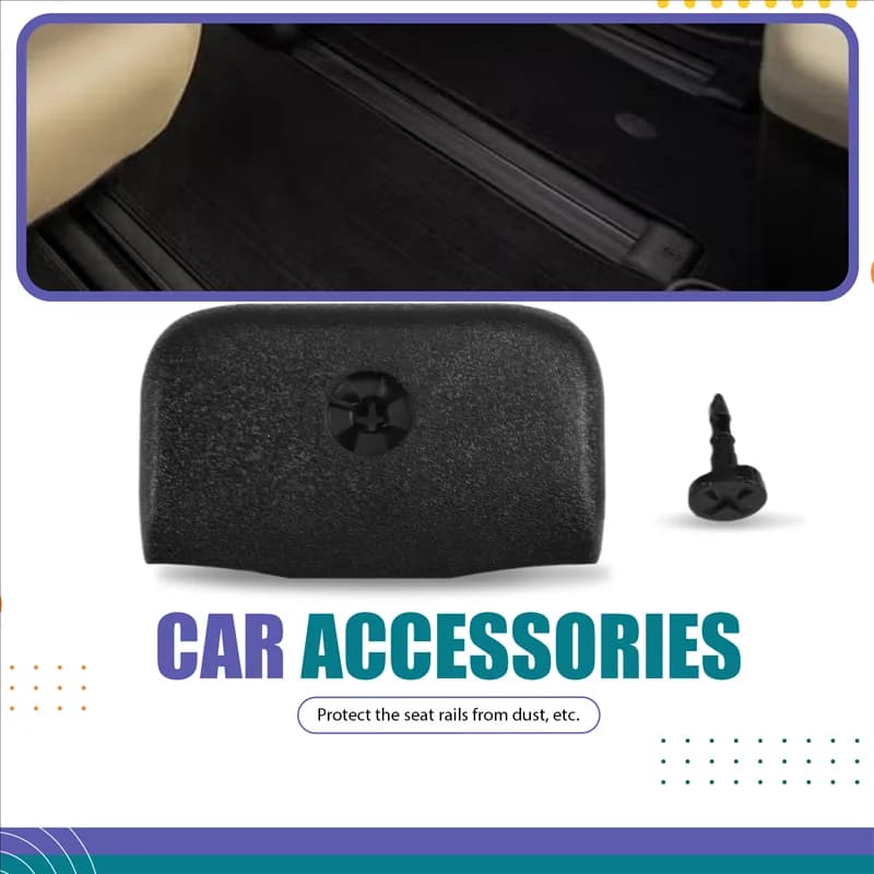 Auto Floor Sliding Seat Track Cover for Toyota Sienna 2021-2024 58595-08110-C0-AD39