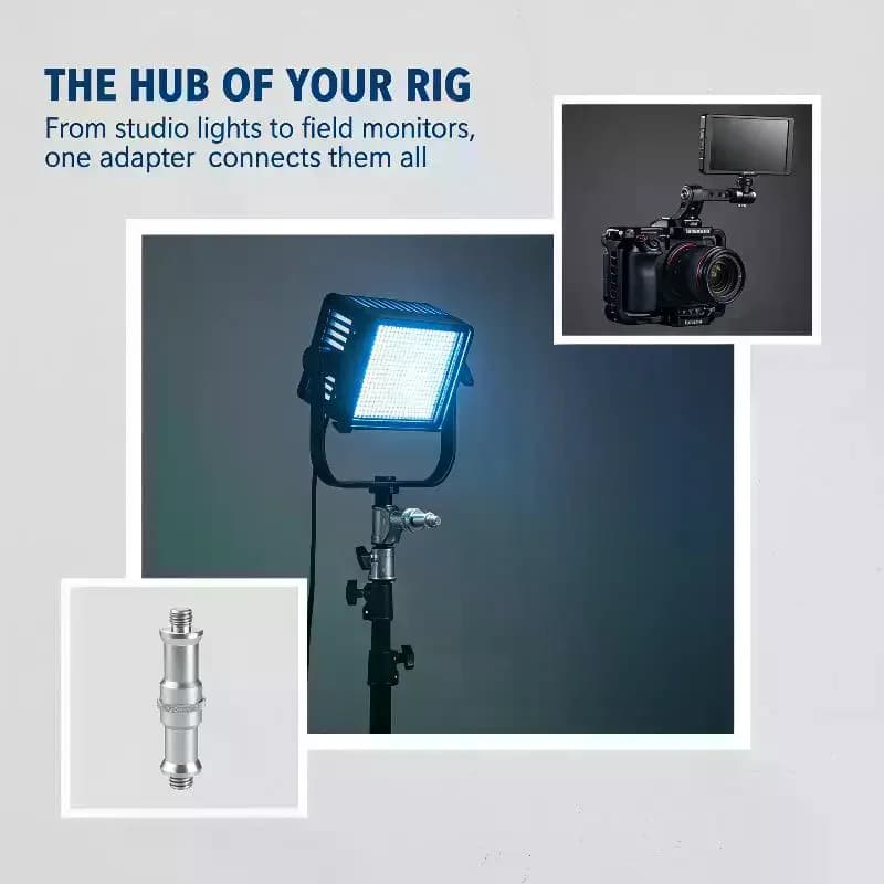 Rust Resistant Thread Screw Adapter 3/8 to 1/4 1/4 to 1/4 Converter for Light Stand Tripod Camera Mount Accessories