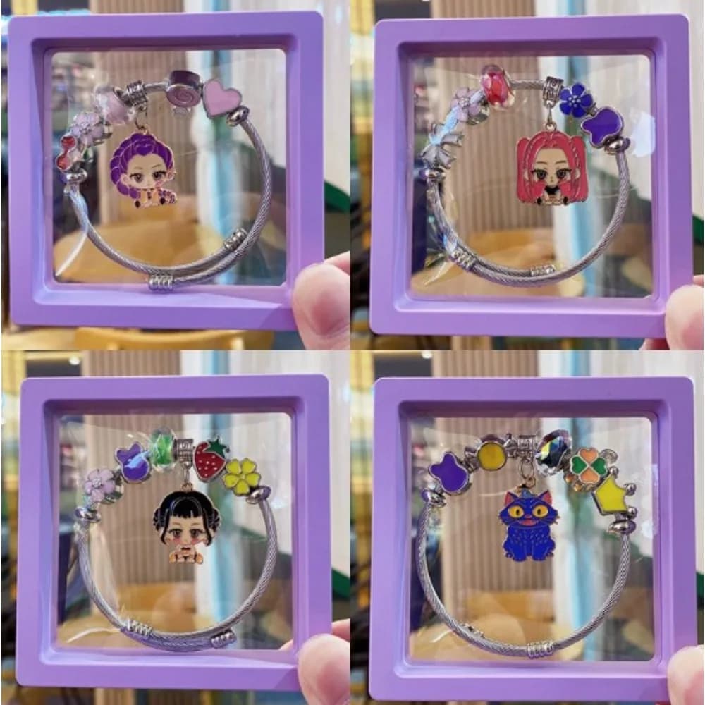 2026new Hot 4 anime cartoon adjustable bracelets, exquisite and cute bracelets, perfect Children's Day gift for children