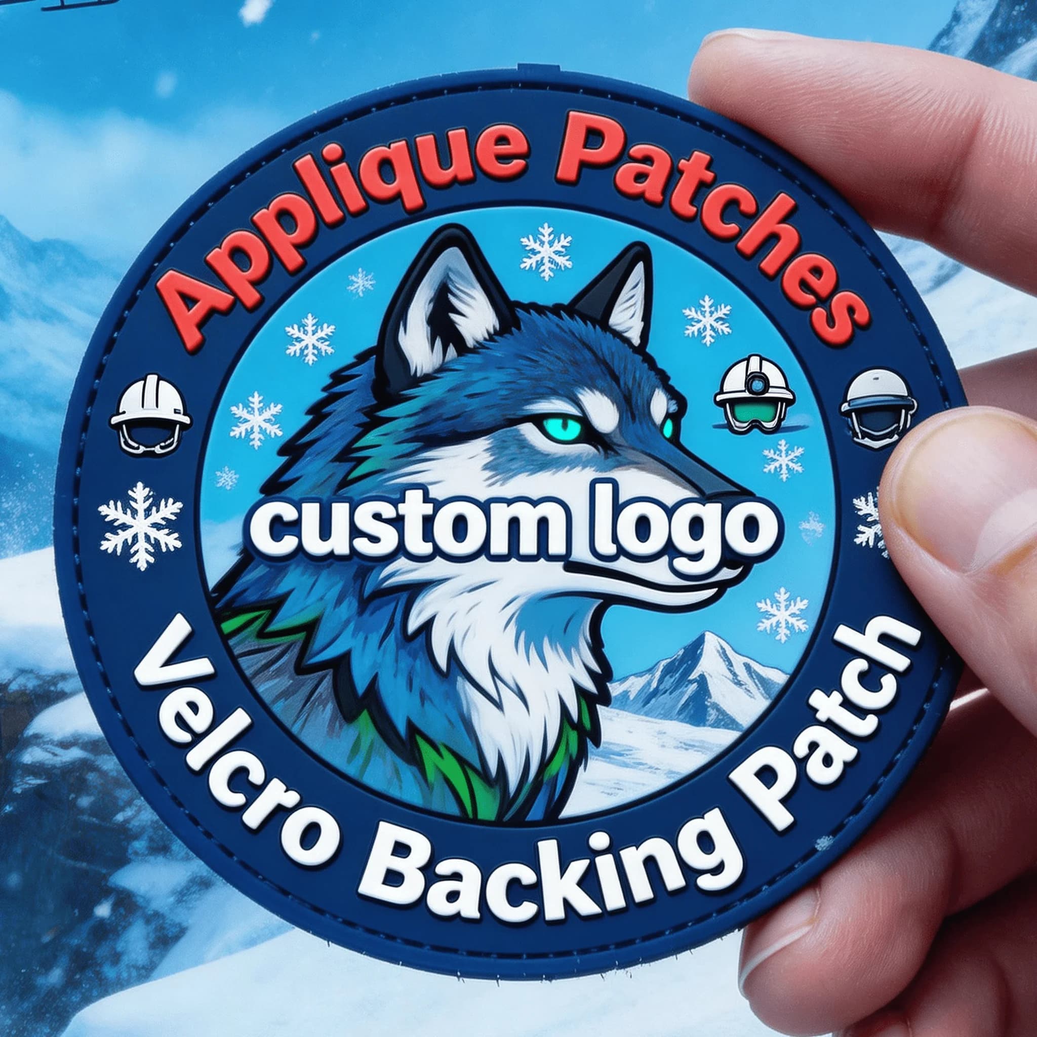 Patch personalizzate fai da te, nastro adesivo in velcro per abbigliamento, PVC misto per riparazione cappelli e jeans, materiale ecologico