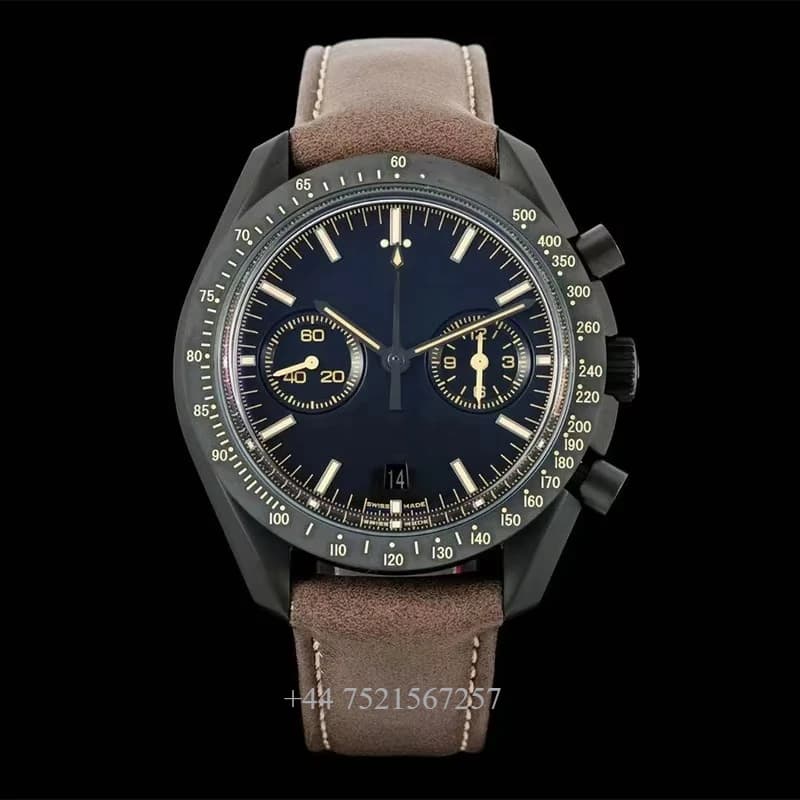 Orologio da uomo, orologio meccanico completamente automatico impermeabile in acciaio inossidabile, cronografo multifunzione