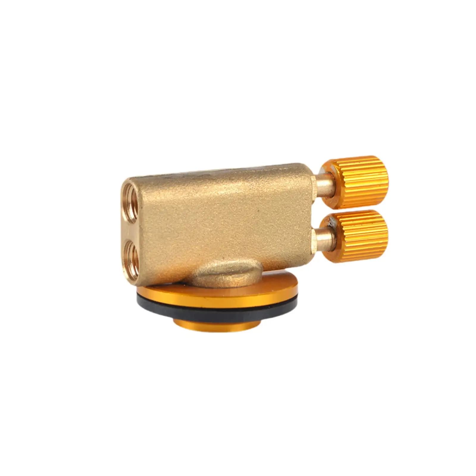 Adapter for Camping Gas Stove, Double Head Connector for Plate Gas Tanks, for Open Kitchen and Barbecue