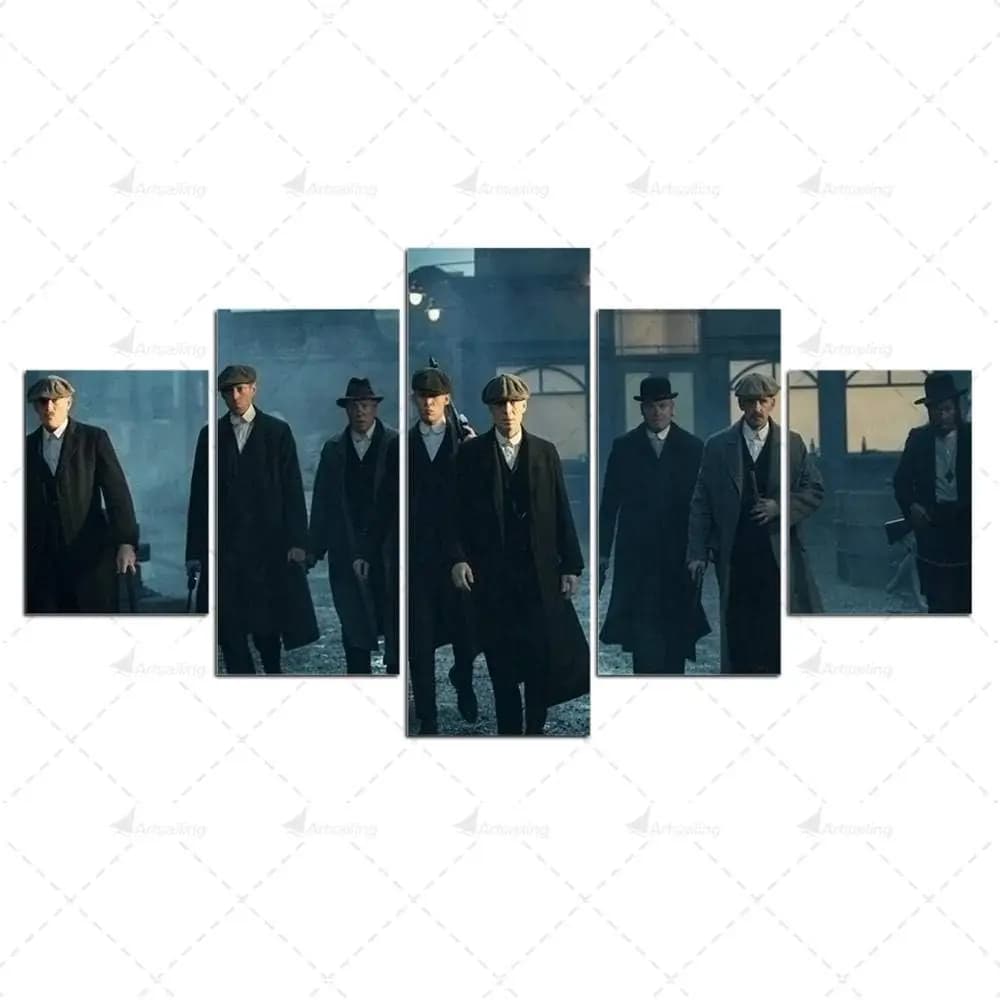 No Framed Blinders Movie 5 pezzi Wall Art Canvas Print Poster Dipinti Pittura Soggiorno Home Decor Immagini