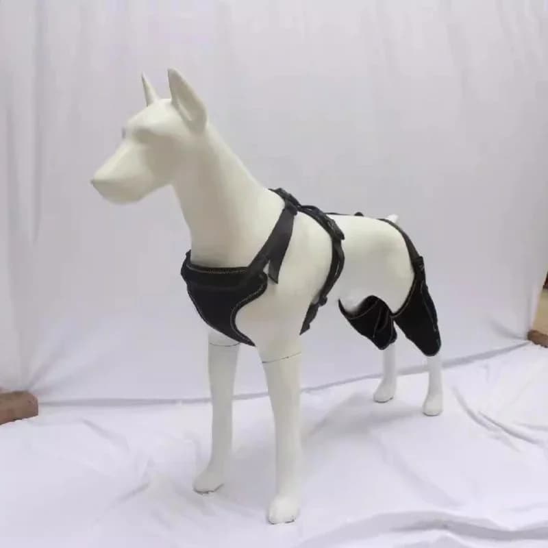 Dog Leg Brace, Adjustable Metal Thigh Support for Post-Surgery & Arthritis, Canine Hip Knee Wrap, Breathable Pet Recovery Splint