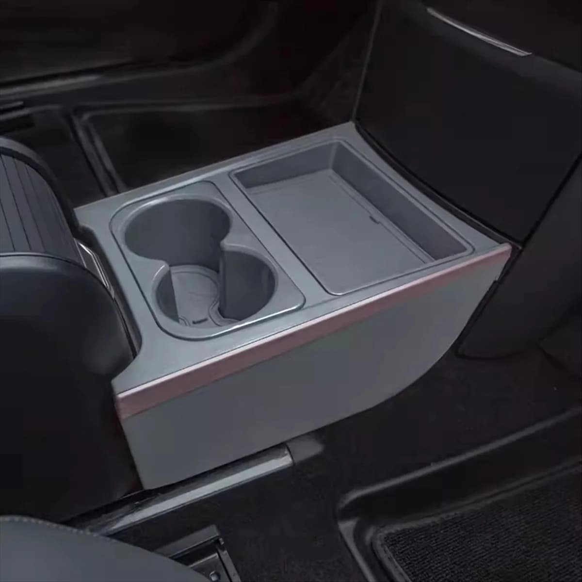 Vassoio per staffa per scatola di immagazzinaggio a doppio strato per seggiolino auto classico per ZEEKR X Accessori per la modifica degli interni Blu