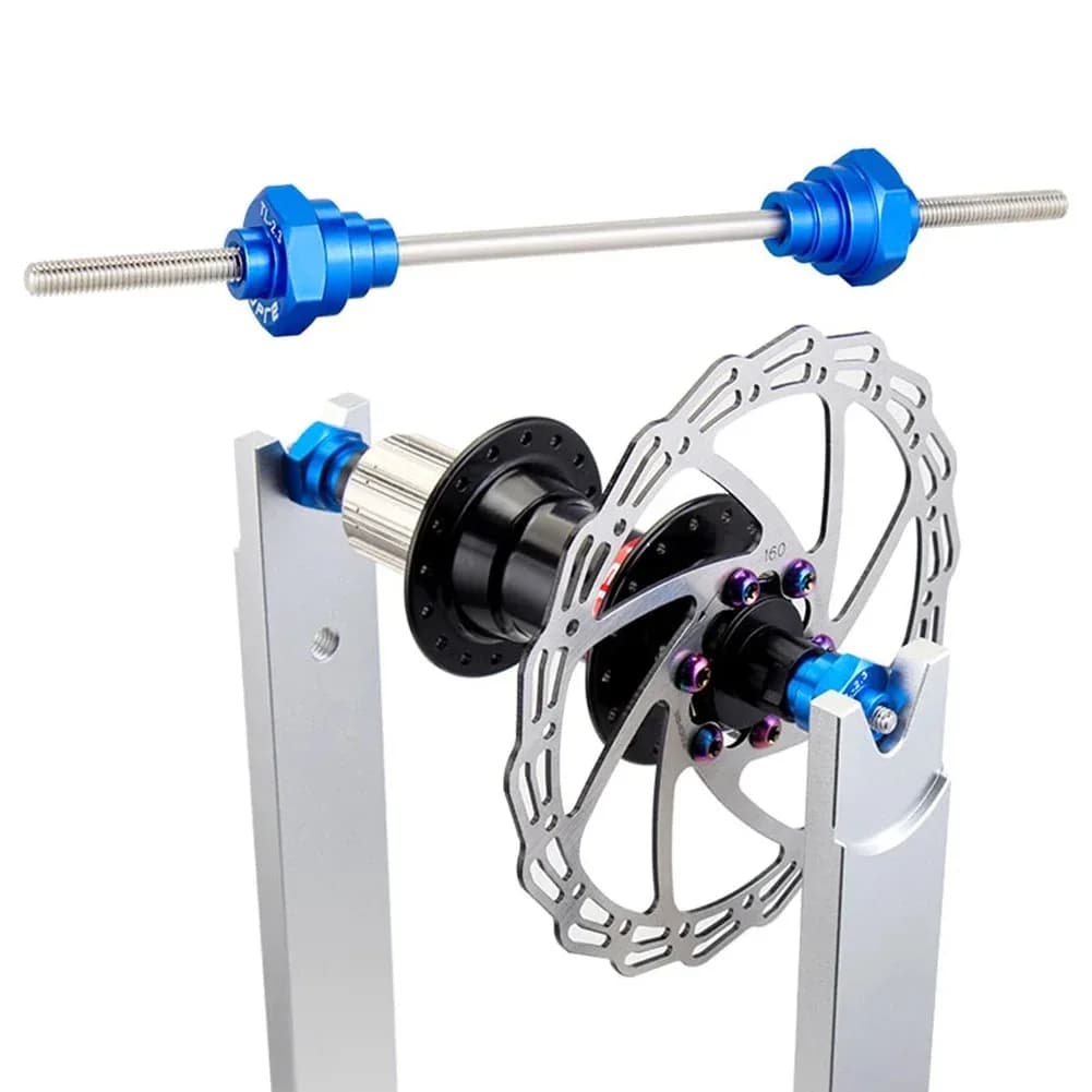 TOOPRE Adattatore per fissaggio pneumatici per biciclette per supporti per centratura ruota Strumento di riparazione mozzo 12/15/20mm Lunghezza 200mm Accessori bici