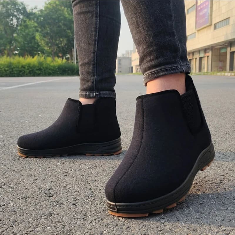 ​Winter Men's Slip-On Thermal Boots High Top Anti-Slip Shoes for Seniors & Dad Shoes Winter Footwear with Soft Sole​