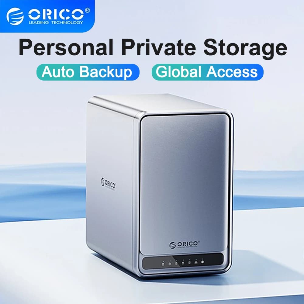 Custodia per disco rigido SATA ORICO da 5 alloggiamenti da 3,5 pollici Custodia per HDD di rete NAS con crittografia multi-conto per la condivisione di dati