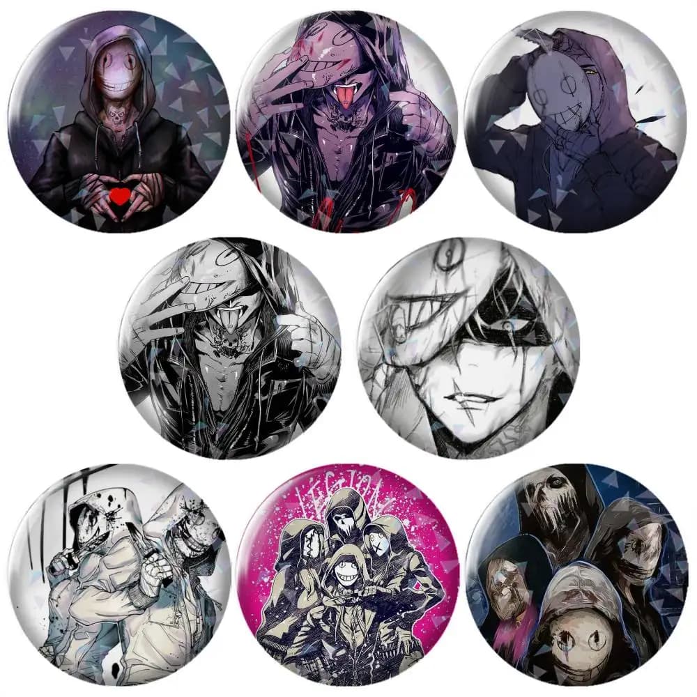 Art DBD Game Dead by Daylight Brooch Metal Decorative Brooch Pins for Backpack Clothes Jacket Accessories,Souvenir.