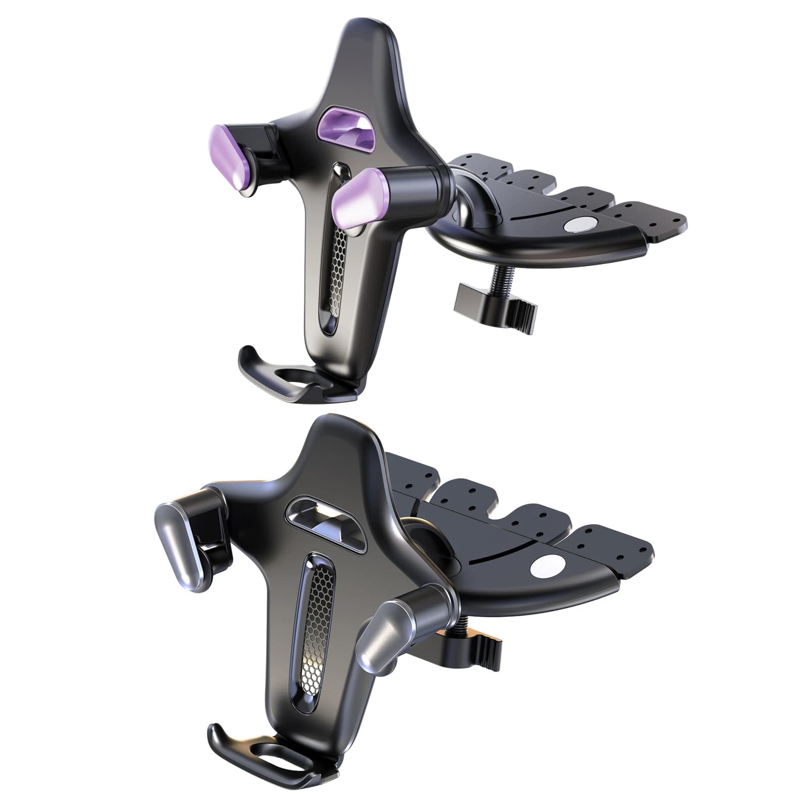 Y-Shape Car Cellphone Holder Compact Disc Slot Phone Mount Holder Phone Holder Bracket Compatible for iPhone and All Smartphones